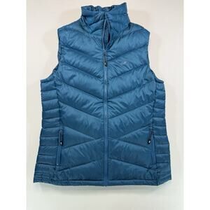 CIRQ Aqua Blue Goose Down Puffer Vest Men’s XL Full Zip Lightweight